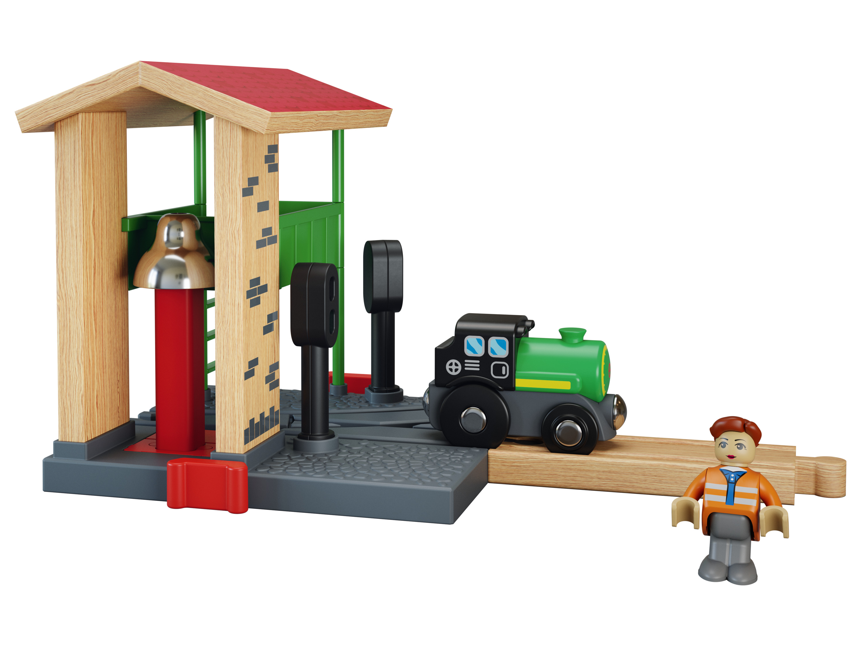 Thumbnail - Playtive Holz Eisenbahn Erweiterung (Weichenhäuschen)