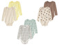 Baby-Bodys mit Streifen, Sonnen und Tiermotiven.