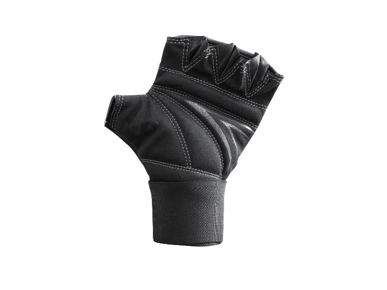 Schwarzer fingerloser Handschuh für Sport oder Training
