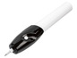 Ein schwarz-weißer elektrischer Stift mit einer Spitze zum Gravieren.