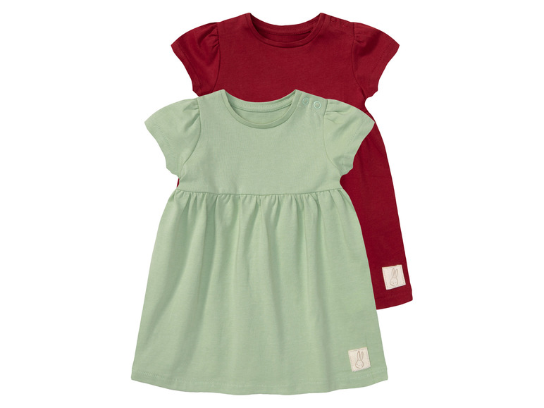Gehe zu Vollbildansicht: lupilu® Baby Kleider, 2 Stück, reine Bio-Baumwolle - Bild 8
