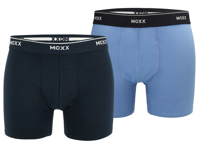 Gehe zu Vollbildansicht: MEXX Herren Boxershorts, 2 Stück, mit elastischem Bündchen - Bild 2