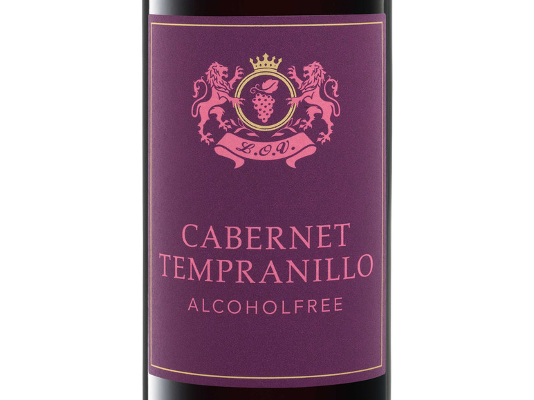 Rotwein Cabernet/Tempranillo, alkoholfreier