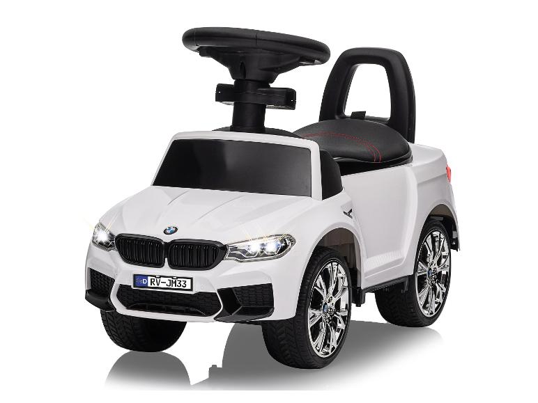 Weißes Plastik-Kinderauto BMW X5M.