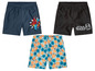 Badeshorts mit Spiderman, Star Wars und Tom & Jerry Designs.