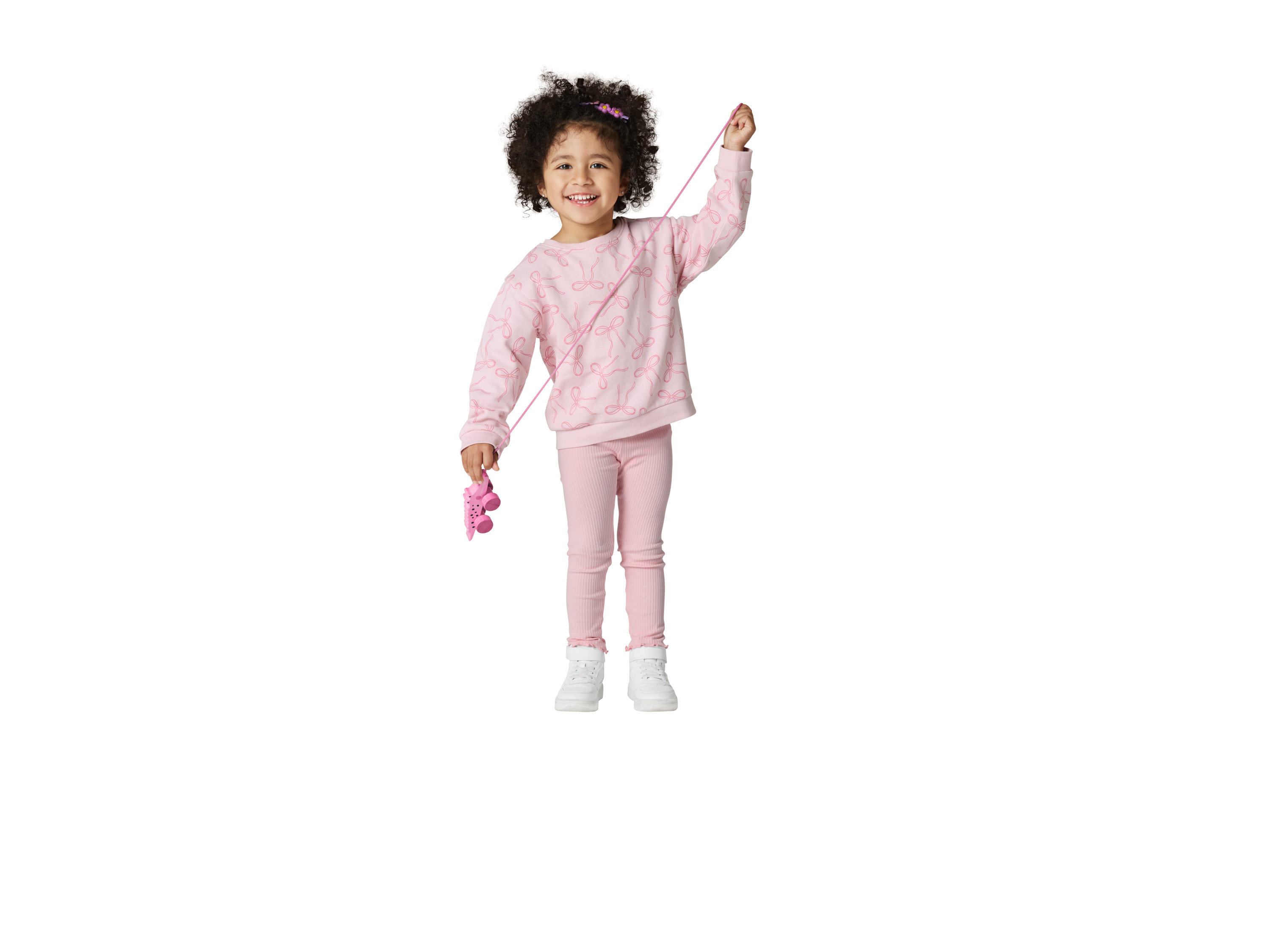 LUPILU® Kinder Sweatshirt und -Leggings / Kinder Sweatanzug, 2-teilig (Rosa, 98/104) – Bild 2 von 4