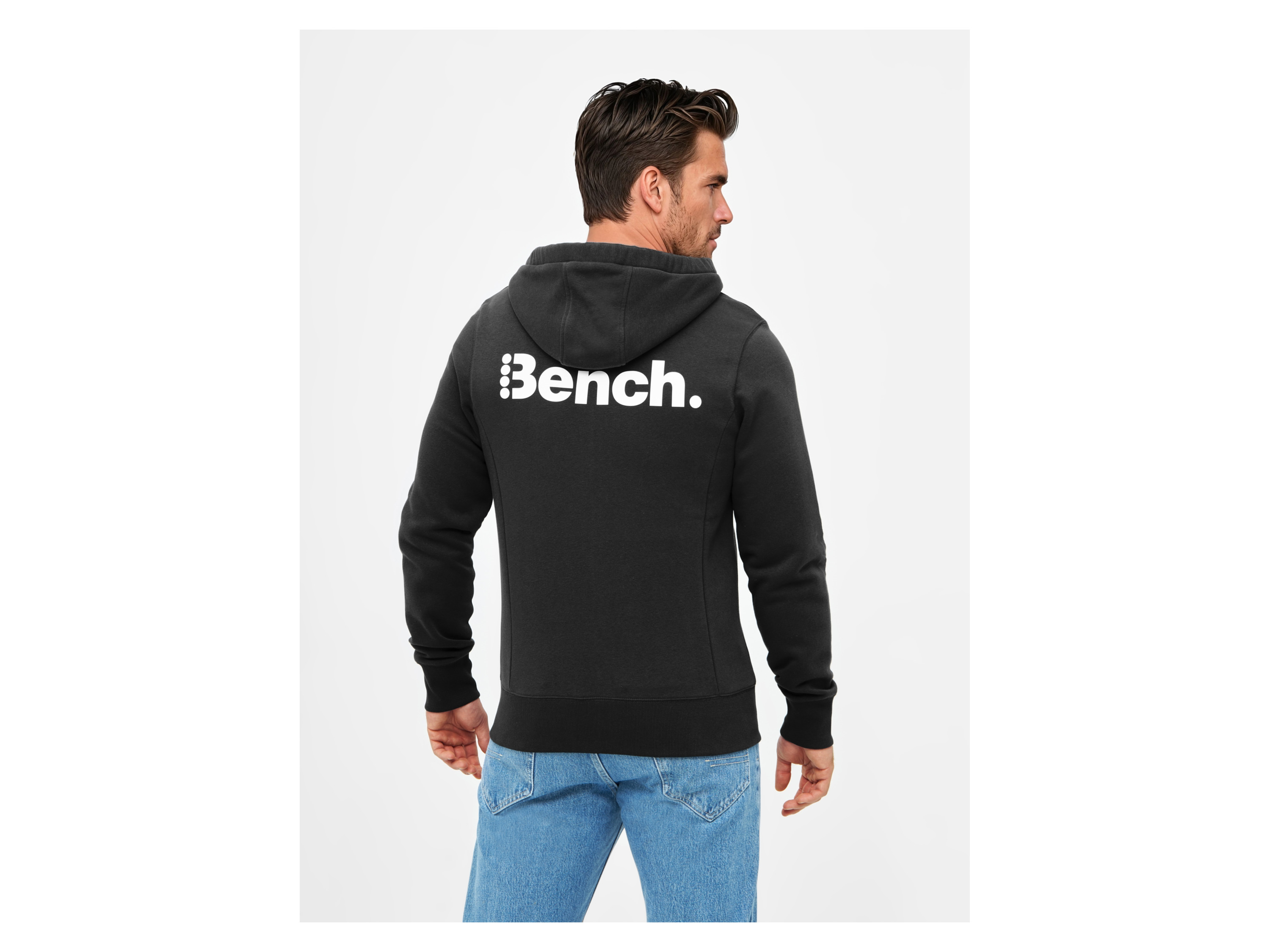Thumbnail - BENCH Herren Sweathoodie/Sweatjacke (schwarz  (Sweatjacke), M)