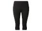 Schwarze Capri-Leggings mit elastischem Bund