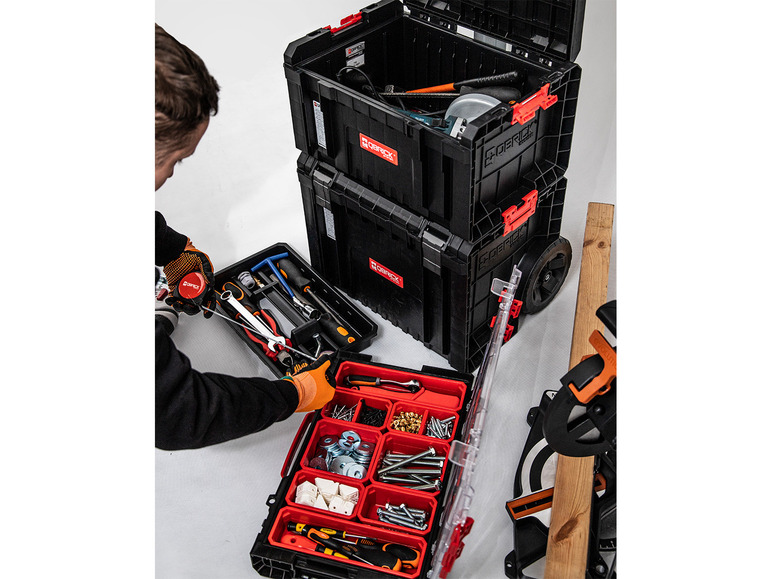 Gehe zu Vollbildansicht: Qbrick System Werkzeugwagen-Set »PRO Organizer 100 + PRO Toolbox + PRO Cart« - Bild 6