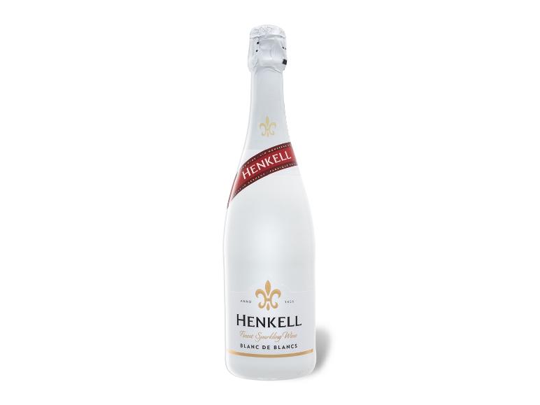 Henkell Blanc de Blancs Sekt in einer weißen Flasche