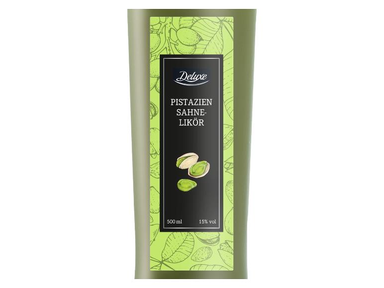 Deluxe Pistazien Sahne-Likör in Flasche