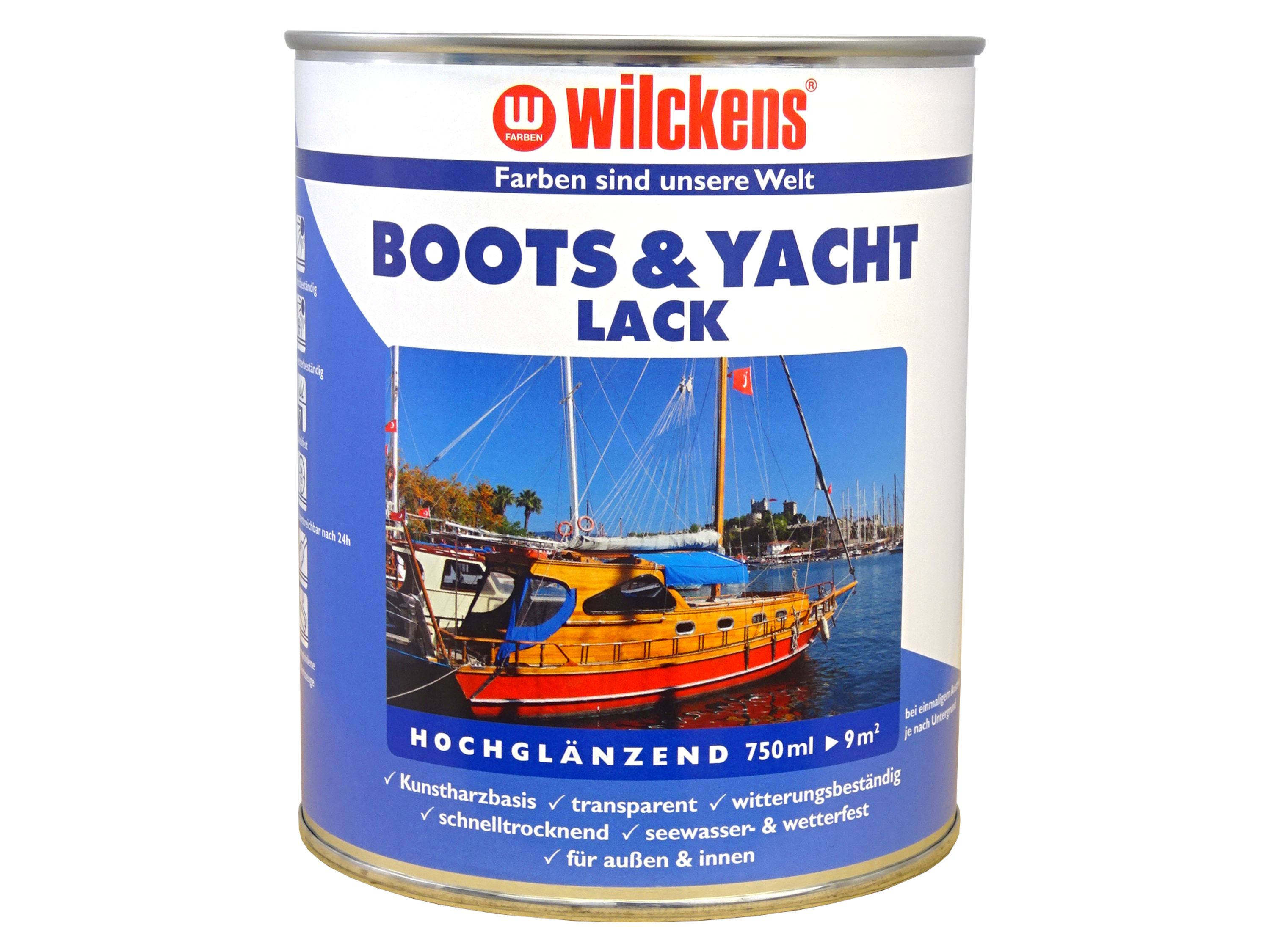 WILCKENS Boots- & Yachtlack hochglänzend, 750 ml