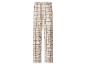 Karierte Pyjamahose in Braun und Beige.