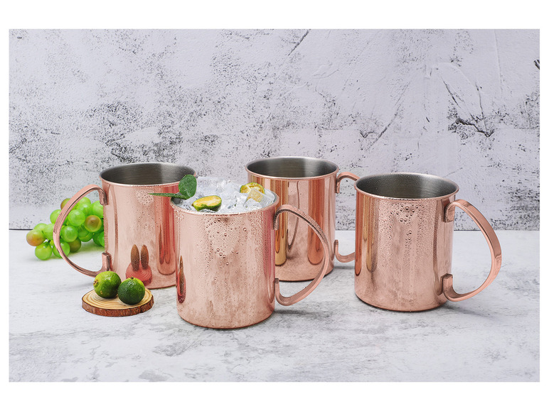 Gehe zu Vollbildansicht: ECHTWERK Moscow Mule Becher Set aus Edelstahl - Bild 4