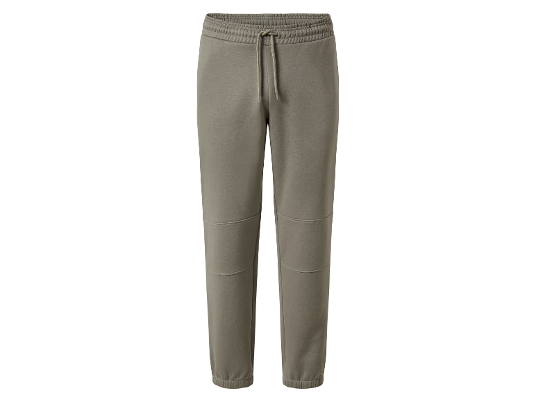 Graue Herren Jogginghose mit Kordelzug.