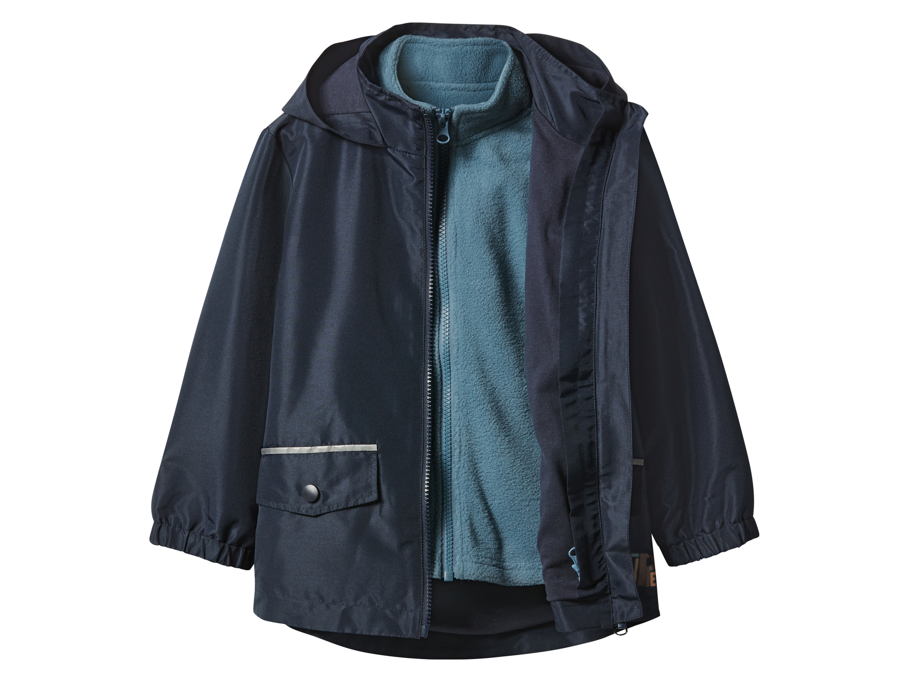 Thumbnail - lupilu® Kinder-3-in-1-Allwetterjacke, 2-teilig (marine/blau, 98/104)