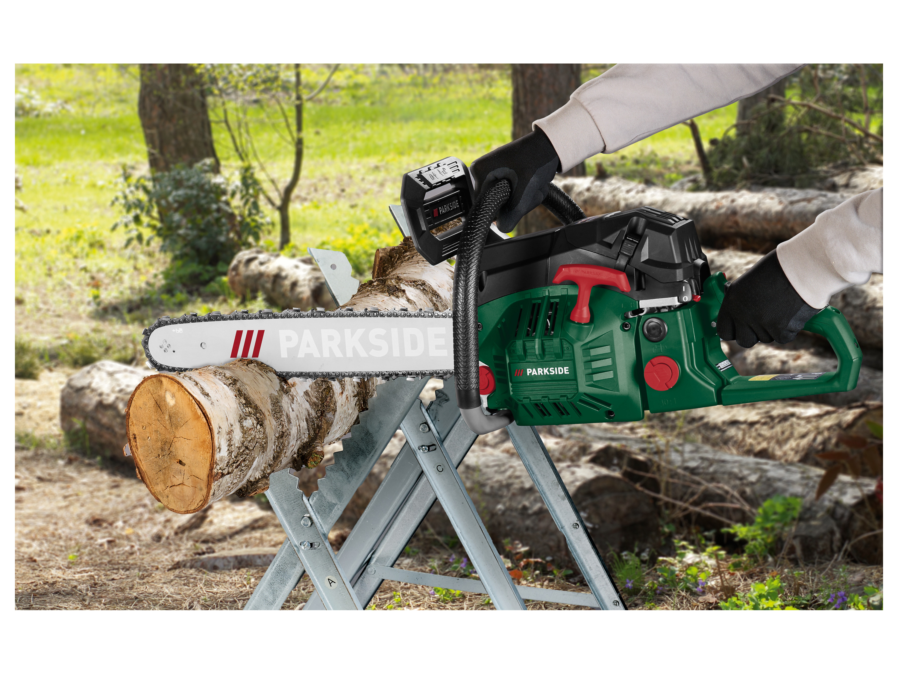 Thumbnail - PARKSIDE® Benzin-Kettensäge »PBKS 53 C3«, 2 kW (2,7 PS)