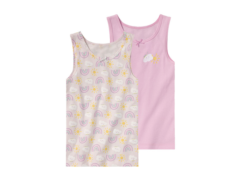 Gehe zu Vollbildansicht: lupilu® Kinder Unterhemden, 2 Stück, mit Baumwolle - Bild 5