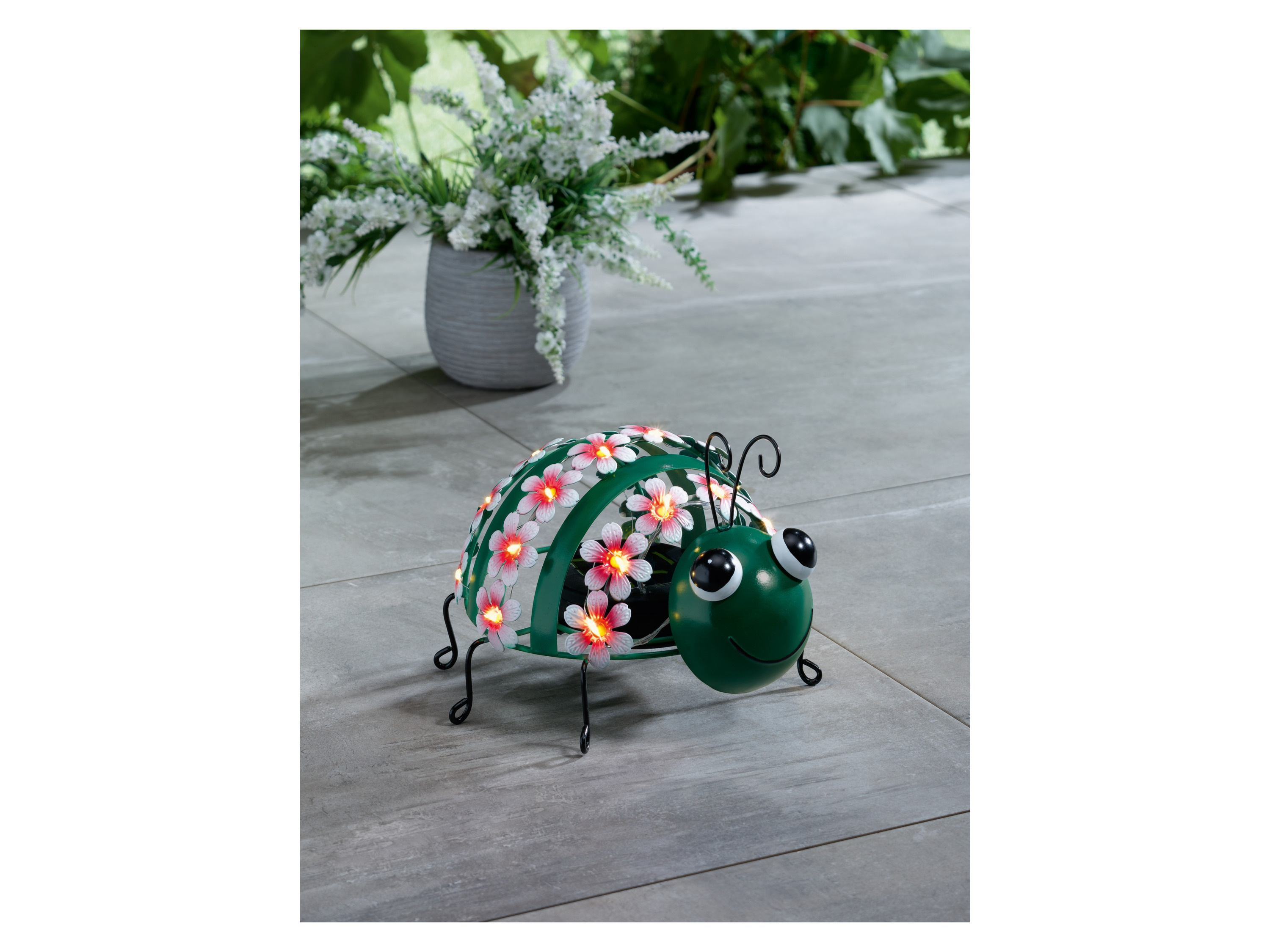 LIVARNO HOME Gartentiere Metall Solar LED (Grashüpfer) – Bild 4 von 4