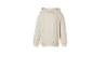 Offwhite gerippter Kinder-Kapuzenpullover