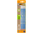 Packung mit 5 HB #2 Graphitstiften, hergestellt aus 56% recycelten Materialien, Verpackung 60% recycelt.