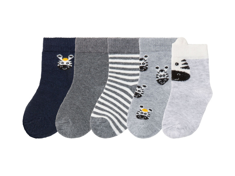 Gehe zu Vollbildansicht: lupilu® Baby Jungen Socken, 5 Paar, mit Baumwolle - Bild 10