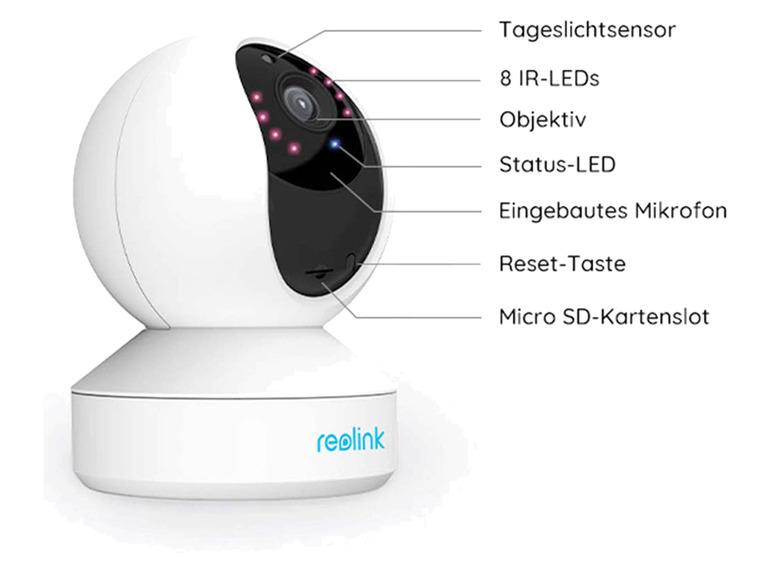 Pro« MP »T1 4 Reolink intelligente WLAN Innen-Überwachungskamera