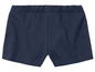 Dunkelblaue Shorts mit elastischem Bund.