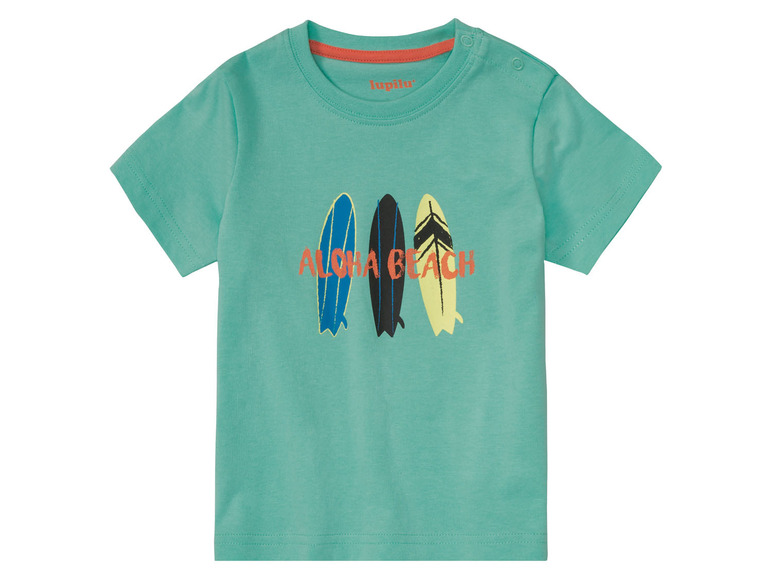 Gehe zu Vollbildansicht: lupilu® Kleinkinder Jungen T-Shirt, 2 Stück, weiche Single-Jersey-Qualität - Bild 4