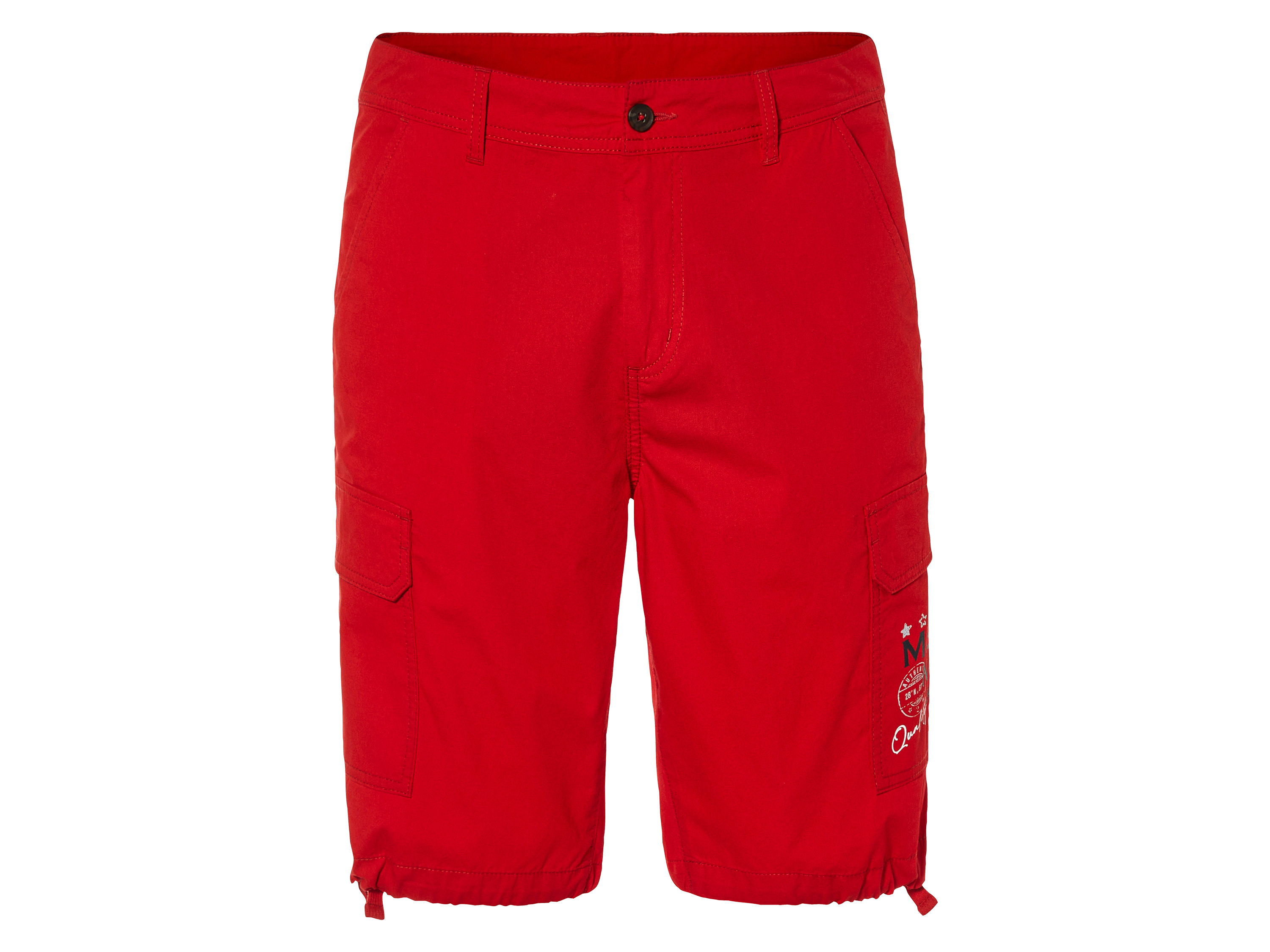 LIVERGY® Herren Bermuda Cargo (Rot, 56) | 04335633068155