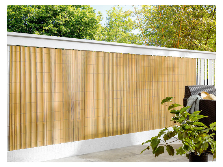 Gehe zu Vollbildansicht: LIVARNO home Sichtschutzmatte, mit Bambusoptik, 300 x 100 cm - Bild 6