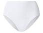 Weißer Damen-Slip mit hoher Taille.