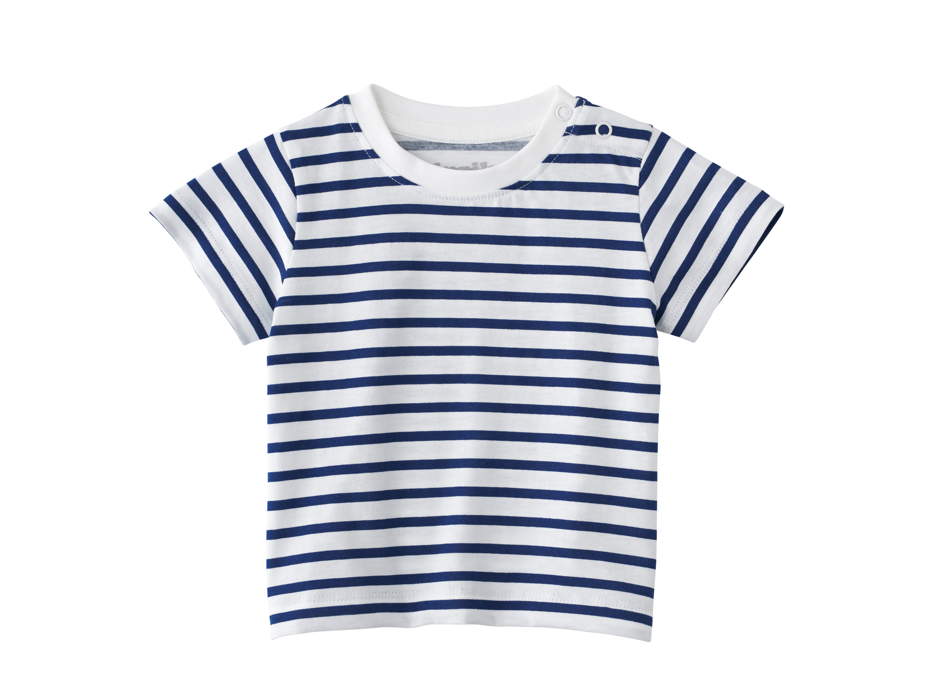 LUPILU® Baby T-Shirt, 2 Stück (Streifen/blau, 74/80) – Bild 4 von 4