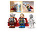 LEGO Minifiguren von Thor, Valkyrie und einer Mumie.