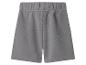 Graue Jersey-Shorts mit elastischem Bund.