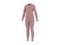Rosa langärmliges Thermoshirt und passende Thermoleggings.