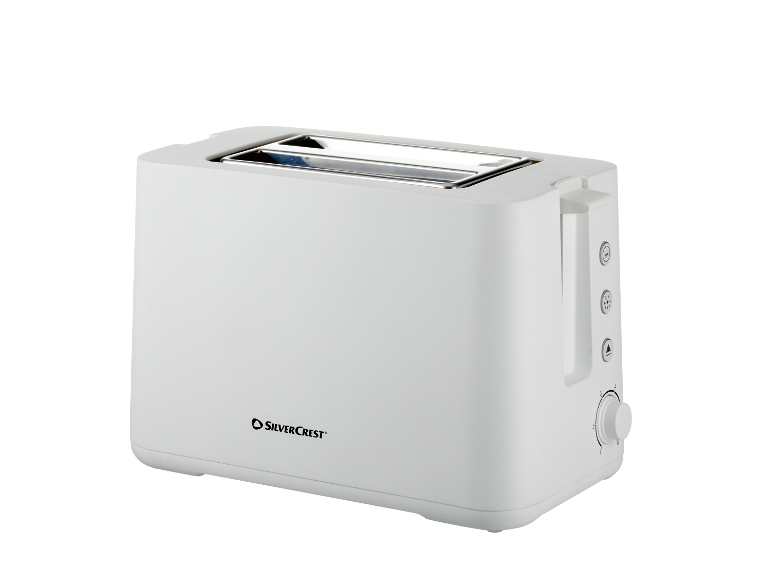 Weißer Silvercrest Toaster.