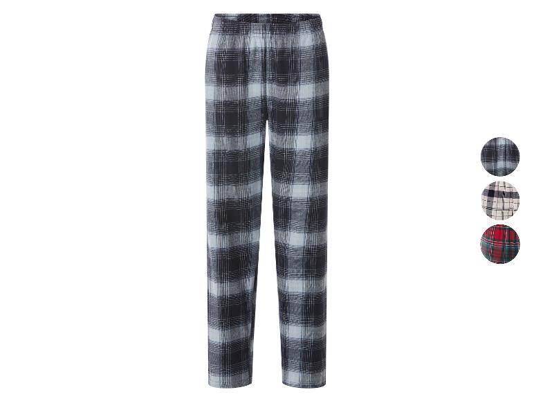 Karierte Flanellhose mit drei verschiedenen Karomusteroptionen.
