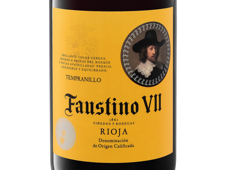 Gehe zu Vollbildansicht: Faustino VII Tempranillo Rioja DOCa trocken, Rotwein 2021 - Bild 2