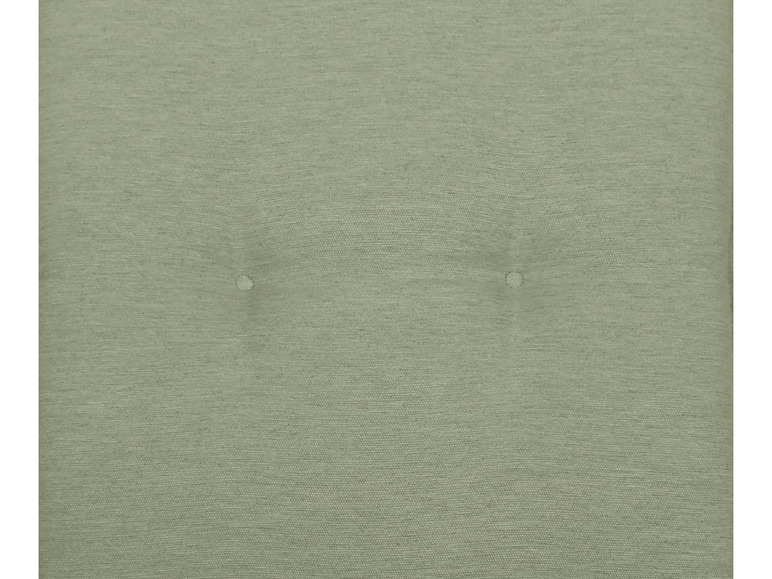 Nahaufnahme eines grünen Stoffbezuges.