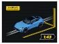 Carrera Mercedes-AMG GT 63 Slotcar in Hellblau im Maßstab 1:43 mit Maßen.