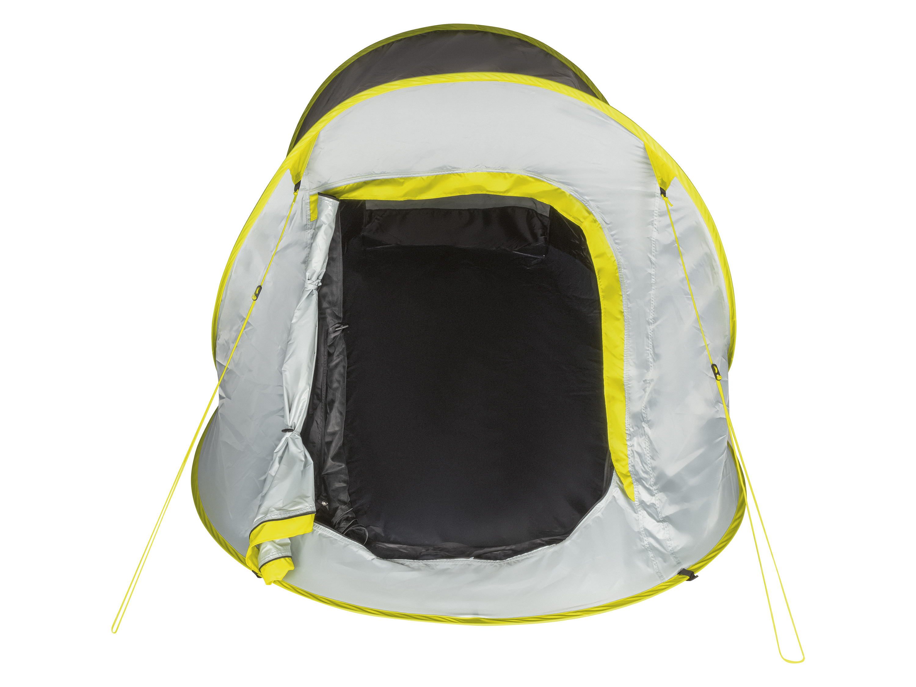 Thumbnail - Rocktrail Campingzelt Pop-Up 2 Personen (grau/gelb)