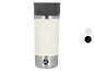 SILVERCREST® 500 ml cremefarbener Kaffeebecher to Go mit schwarzem Deckel.