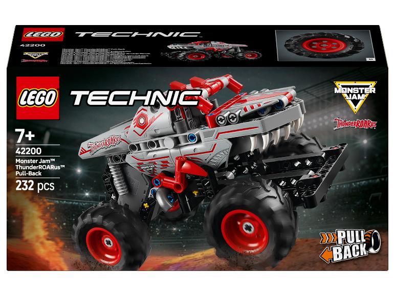 LEGO Technic Monster Jam ThunderROARus Pull-Back Spielzeugset, 232 Teile.