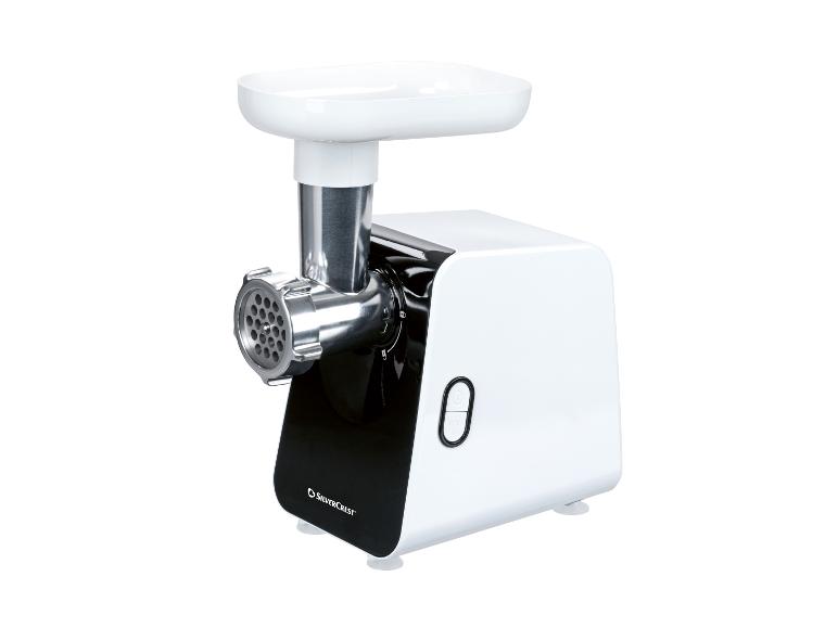 Weiße und schwarze SilverCrest Fleischwolf