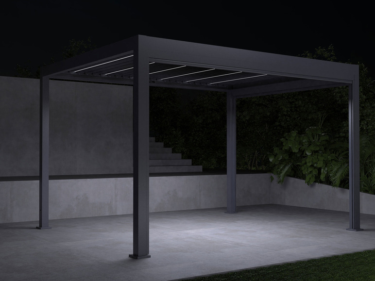 Gehe zu Vollbildansicht: Better Garden Elektrischer Pavillon aus Aluminium mit LED - Bild 9