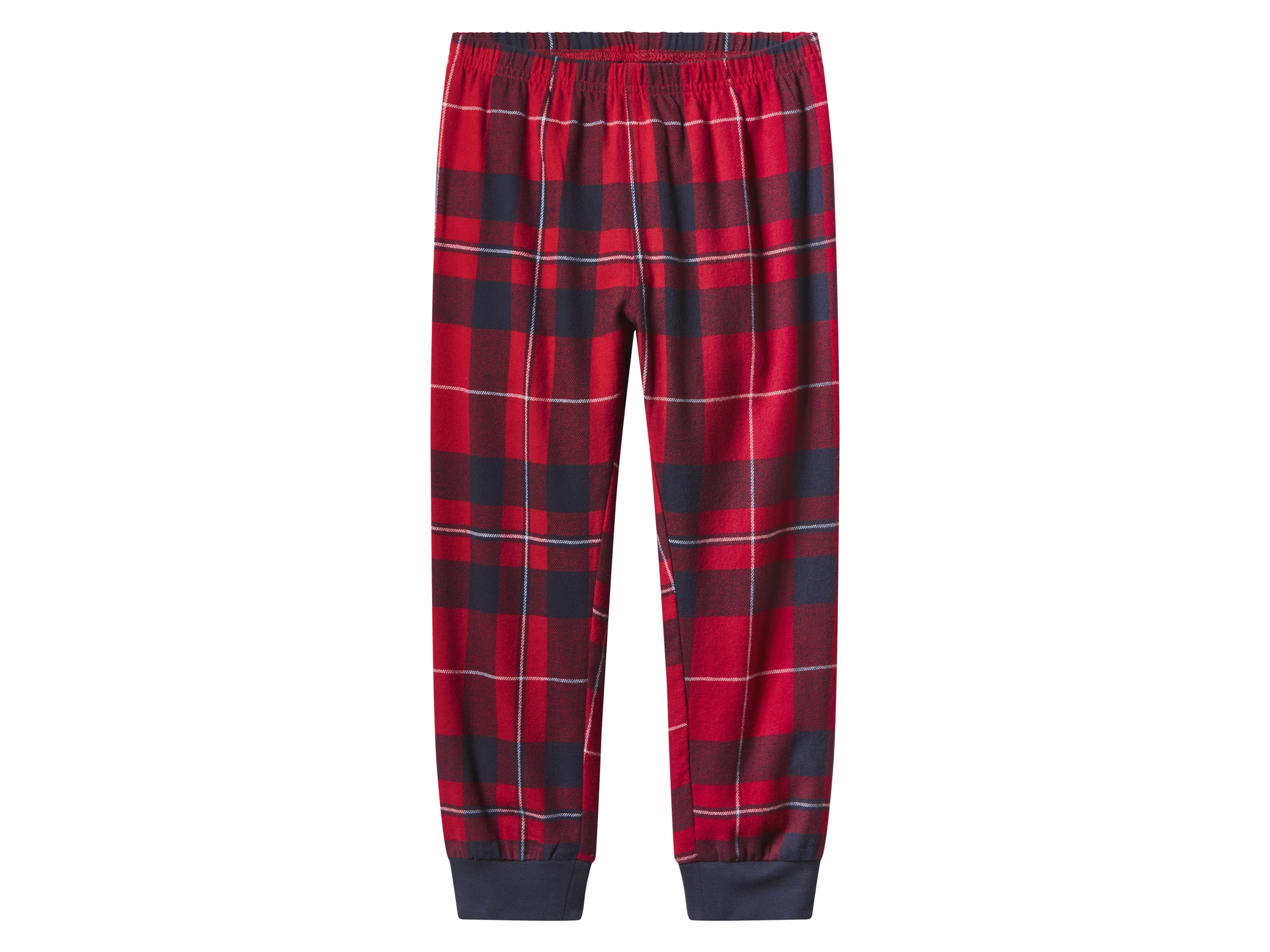 Thumbnail - lupilu® Kleinkinder Pyjama mit Hose aus Flanell (Rot, 110/116)