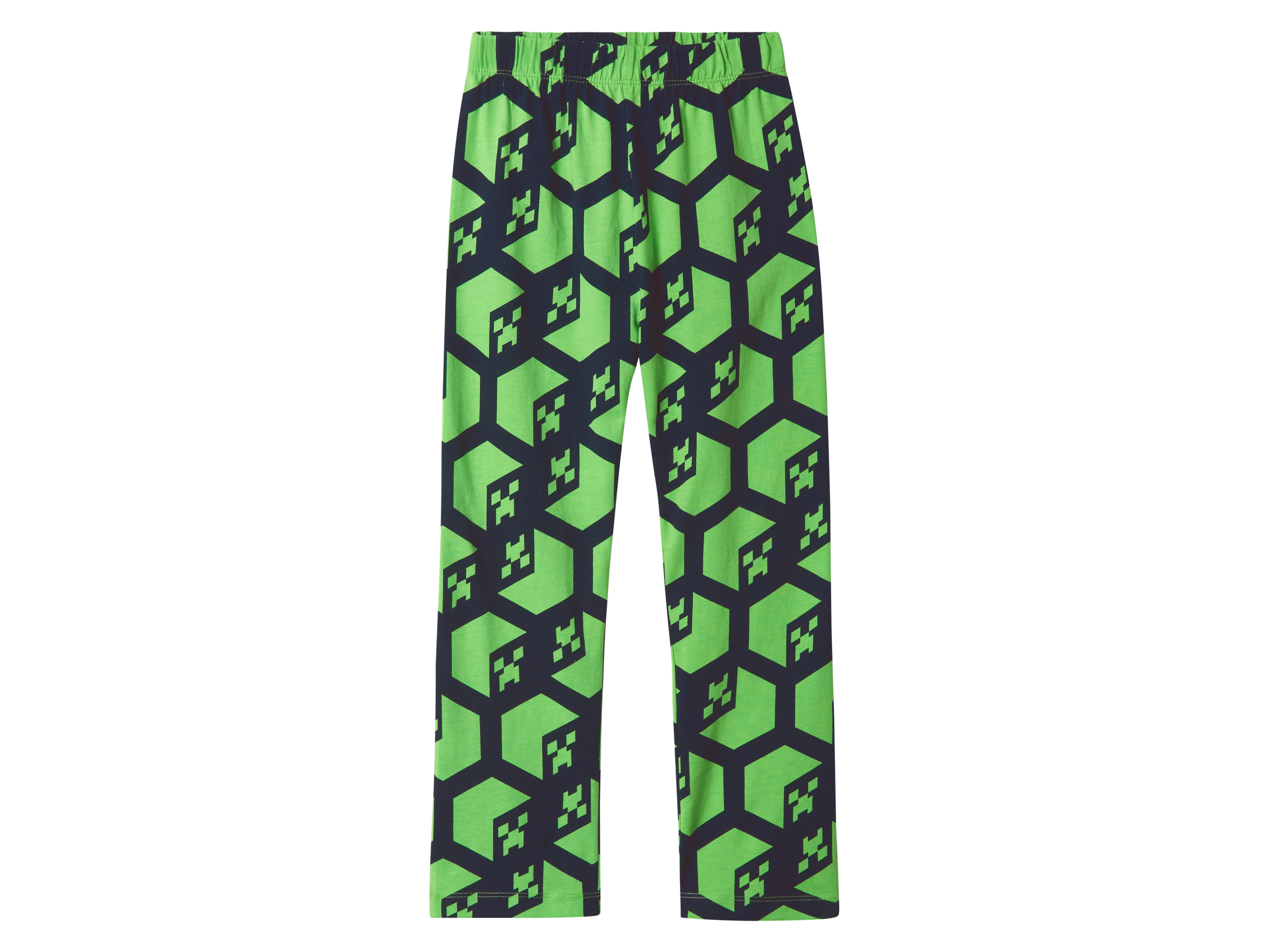 Thumbnail - Minecraft Kleinkinder Kinder Schlafanzug, 2tlg. (graumelange/AOP, 146/152)