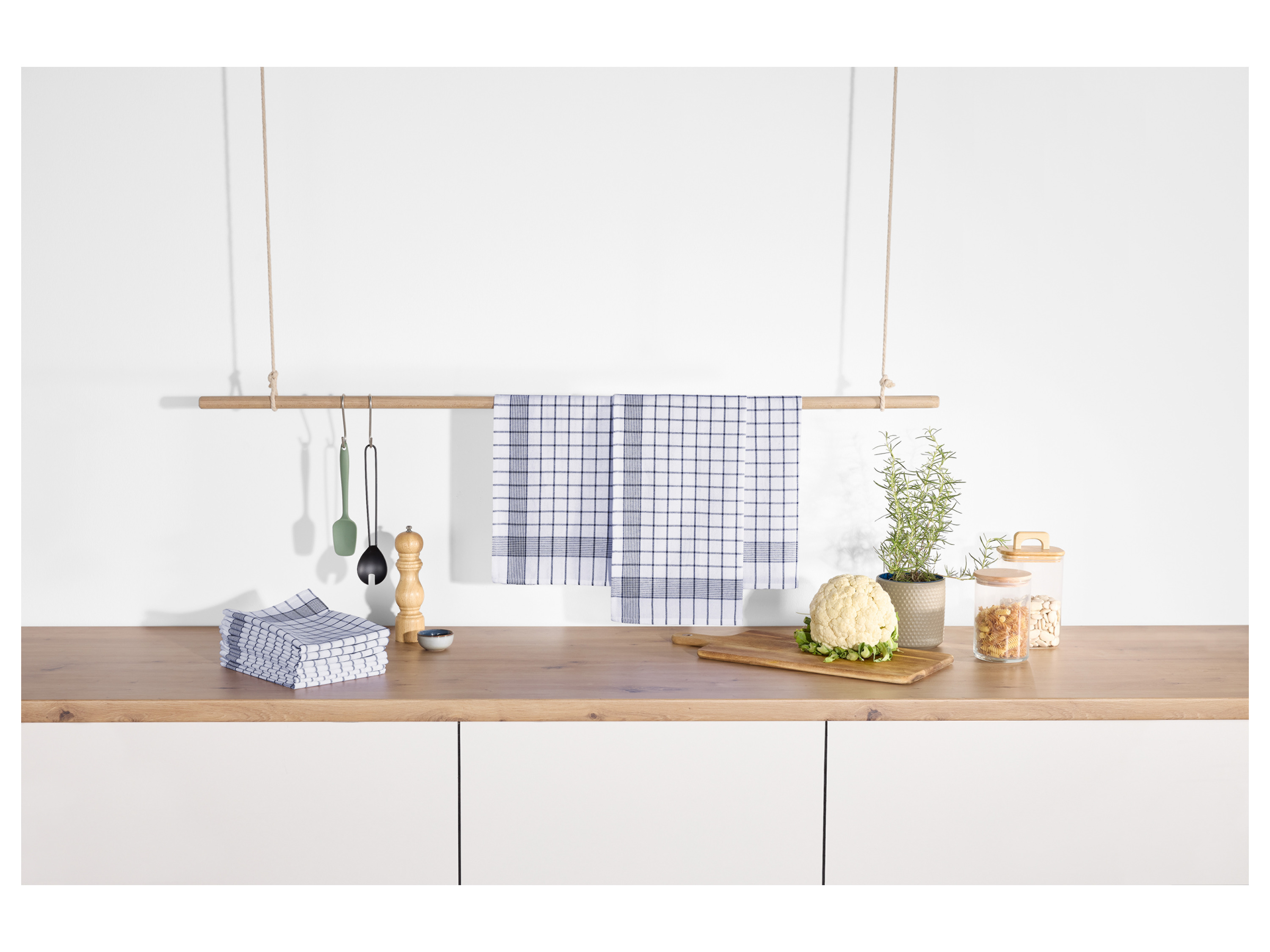 W5 Geschirrtücher 50 x 70 cm (Blau) – Bild 2 von 4