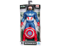 Captain America Spielzeug-Actionfigur in Verpackung mit Schild.